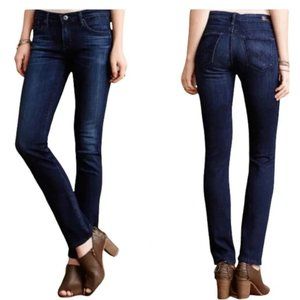 AG Adriano Goldschmied The Stevie Legging Size 26R Dark Blue Low Rise